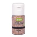 Bio-Glitter pastell Eco friendly, fein, Fl&auml;schchen 7 g, pastellrosa
