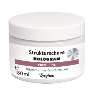 Strukturschnee fein Hologramm, mit Eis-Effekt, Dose 150 ml, schneeweiß