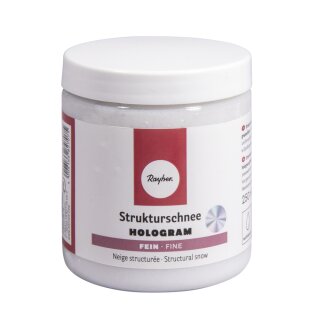Strukturschnee fein Hologramm, mit Eis-Effekt, Dose 250 ml, schneeweiß