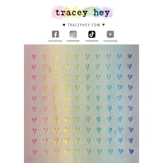 Tracey Hey, Stencil "Tiny Hearts”