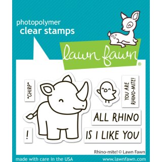 Lawn Fawn, clear stamp, rhino-mite!