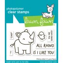 Lawn Fawn, clear stamp, rhino-mite!