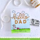 Lawn Fawn, clear stamp, i love you mower