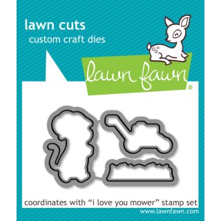 Lawn Fawn, lawn cuts/ Stanzschablone, i love you mower