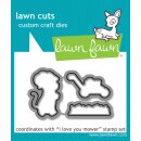 Lawn Fawn, lawn cuts/ Stanzschablone, i love you mower