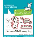Lawn Fawn, lawn cuts/ Stanzschablone, i love you mower