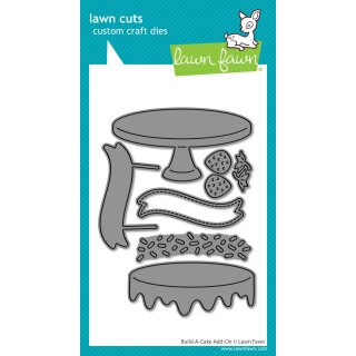 Lawn Fawn, lawn cuts/ Stanzschablone, build-a-cake add-on