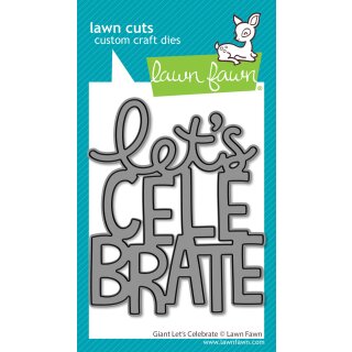 Lawn Fawn, lawn cuts/ Stanzschablone, giant lets celebrate
