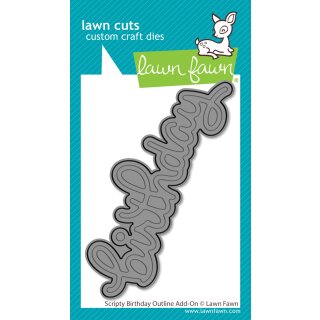 Lawn Fawn, lawn cuts/ Stanzschablone, scripty birthday...