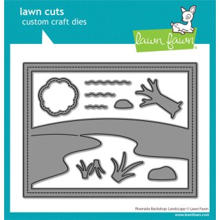 Lawn Fawn, lawn cuts/ Stanzschablone, riverside backdrop:...
