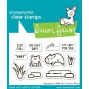Lawn Fawn, clear stamp, capybaras! add-on