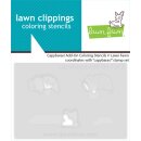 Lawn Fawn, coloring stencils, capybaras! add-on