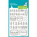 Lawn Fawn, clear stamp, cake it easy