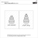 Lawn Fawn, clear stamp, cake it easy add-on