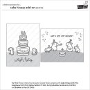 Lawn Fawn, clear stamp, cake it easy add-on