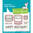 Lawn Fawn, lawn cuts/ Stanzschablone, cake it easy add-on