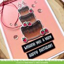 Lawn Fawn, clear stamp, henrys build-a-sentiment: birthday