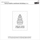 Lawn Fawn, clear stamp, henrys build-a-sentiment: birthday