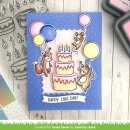 Lawn Fawn, clear stamp, henrys build-a-sentiment: birthday