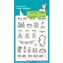 Lawn Fawn, clear stamp, treat cart add-on: tacos