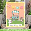 Lawn Fawn, clear stamp, treat cart sentiment add-on: tacos