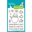 Lawn Fawn, clear stamp, keep on swimming add-on