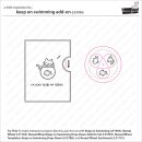Lawn Fawn, clear stamp, keep on swimming add-on