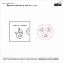 Lawn Fawn, clear stamp, keep on swimming add-on