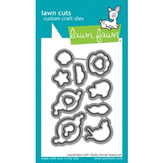 Lawn Fawn, lawn cuts/ Stanzschablone, shello, friend