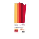 papier + ideen, Papierstreifen Mix 10mm, Flammender Herbst