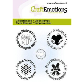 CraftEmotions, Clear Stamps, Weihnachtskreise