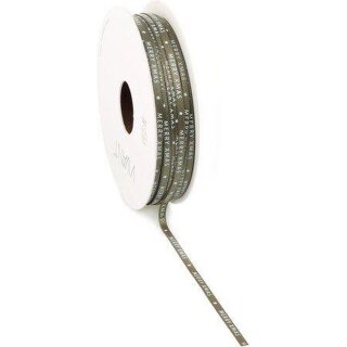 Vivant Band, Merry Xmas sage green, 50 m x 3 mm
