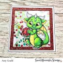 Sweet November Stamps, clear stamp, July Ruby Dragon