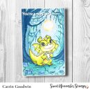 Sweet November Stamps, clear stamp, August Peridot Dragon