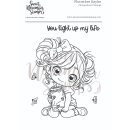Sweet November Stamps, clear stamp, Flutterbee Kaylee