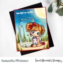 Sweet November Stamps, clear stamp, Flutterbee Kaylee