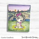 Sweet November Stamps, clear stamp, Flutterbee Kaylee