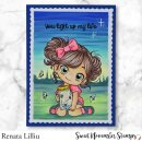 Sweet November Stamps, clear stamp, Flutterbee Kaylee
