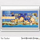 Sweet November Stamps, clear stamp, Fairwee Sun Bathers