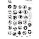 Sweet November Stamps, clear stamp, Fantasy Post Marks