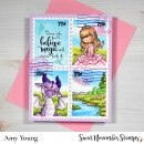Sweet November Stamps, clear stamp, Fantasy Post Marks