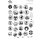 Sweet November Stamps, clear stamp, Fantasy Post Marks