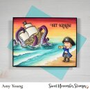 Sweet November Stamps, clear stamp, Background Builder: Yo Ho Ho