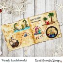 Sweet November Stamps, clear stamp, Background Builder: Yo Ho Ho