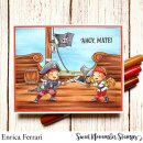 Sweet November Stamps, clear stamp, Background Builder: Yo Ho Ho