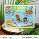 Sweet November Stamps, clear stamp, Water Park Party
