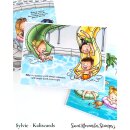 Sweet November Stamps, clear stamp, Water Park Party