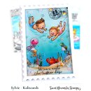 Sweet November Stamps, clear stamp, Water Park Party