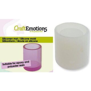 Craft Emotions, Silikonform 5 x 6 cm, Behälter-Zylinder