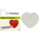 Craft Emotions, Silikonform 7 x 7,5 cm, Herz